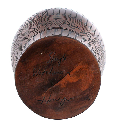 Hand Crafted Eagle Navajo Vase JX125881